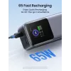 Ugreen 25000mAh 200W ātrās uzlādes ārējais akumulators pelēks