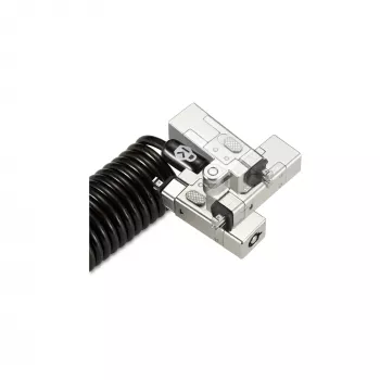 Kensington Slim NanoSaver 2.0 portatīvā atslēgas slēdzene sudraba melna 1,8 m