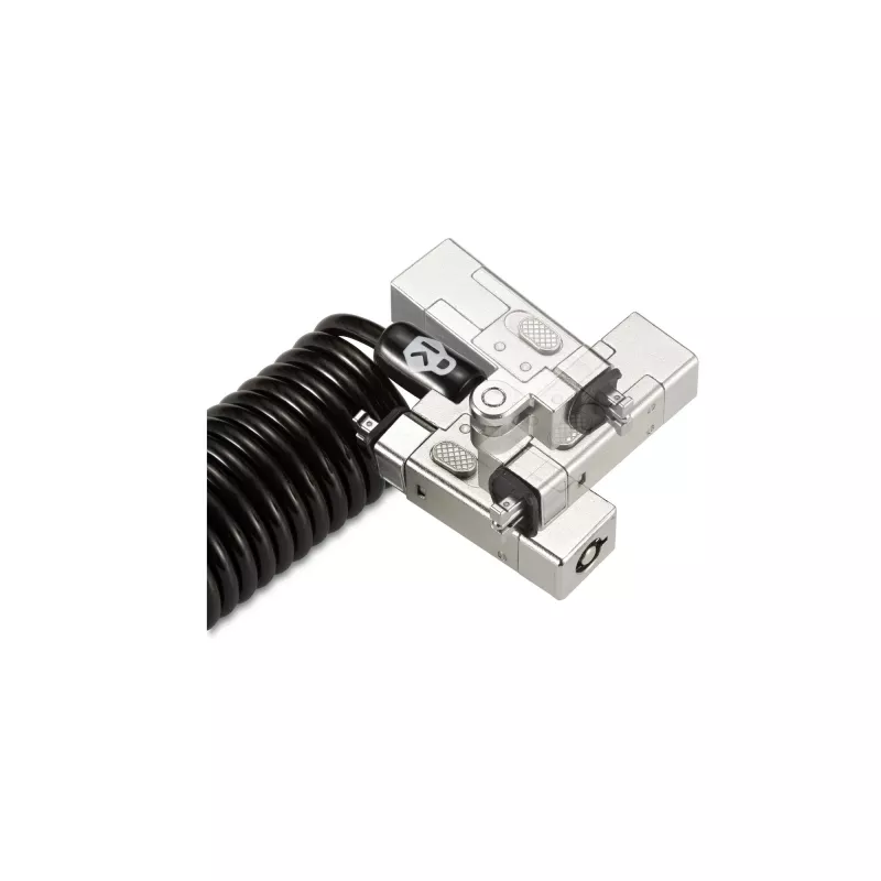 Kensington Slim NanoSaver 2.0 portatīvā atslēgas slēdzene sudraba melna 1,8 m