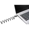 Kensington Slim NanoSaver 2.0 portatīvā atslēgas slēdzene sudraba melna 1,8 m