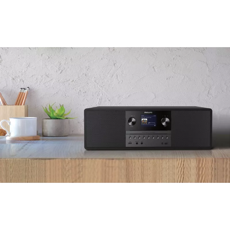 Philips TAM6805 mūzikas sistēma ar interneta radio, DAB+, Bluetooth, CD, USB un Spotify Connect