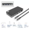 ACT USB-C 4K MST dokstacija 2 HDMI monitoriem, Ethernet, USB-C, 3x USB-A, PD caurlaide un 1 metru atvienojams savienojuma kabelis