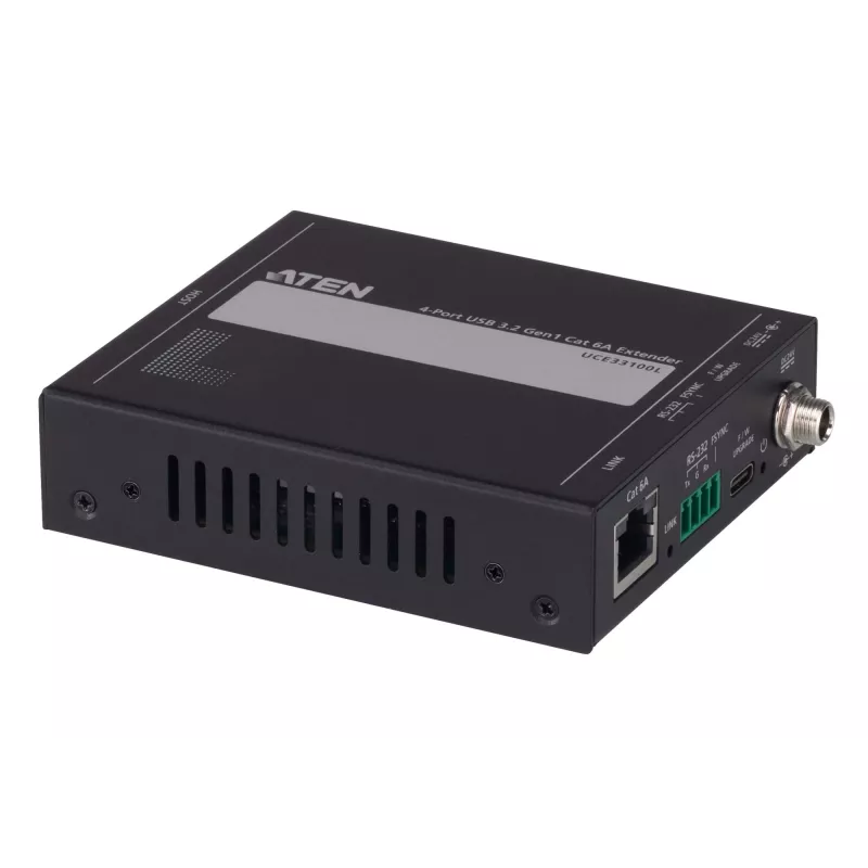 ATEN UCE33100 tīkla paplašinātājs Tīkla raidītājs un uztvērējs Melns