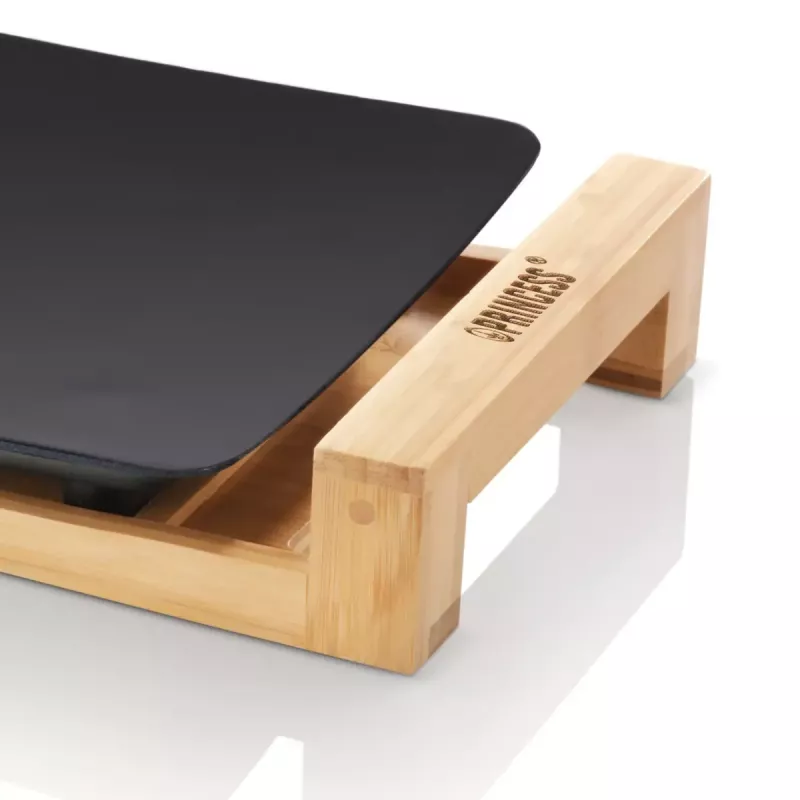Galda plīts Princess 103026 Table Chef Pure Black alumīnijs bambuss melns 220W