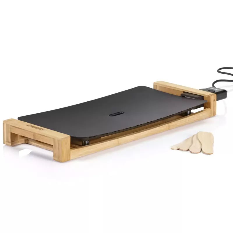 Galda plīts Princess 103026 Table Chef Pure Black alumīnijs bambuss melns 220W