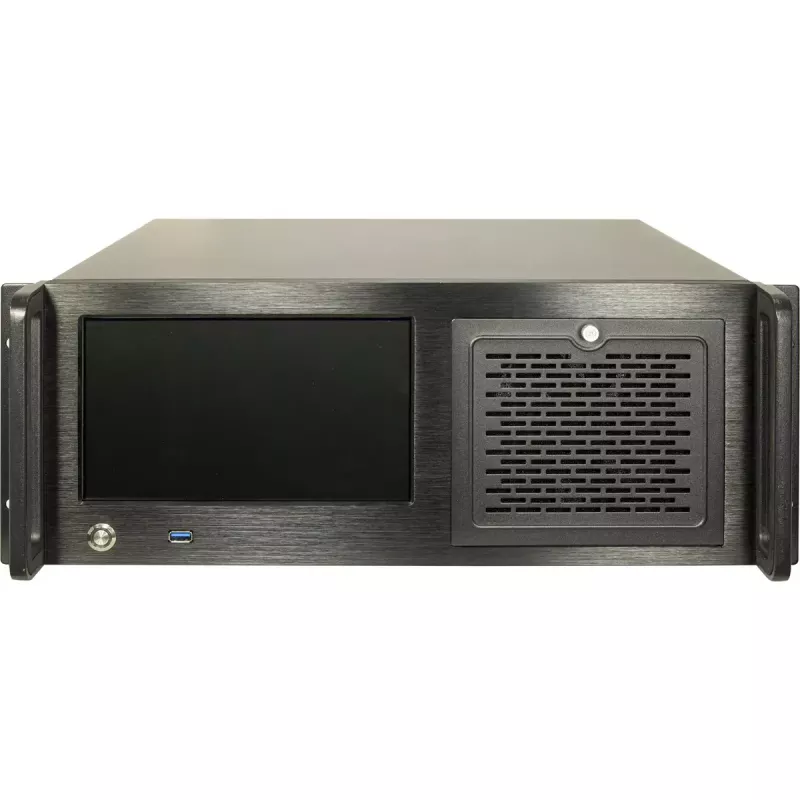Serveru statīvs Inter-Tech 4U-4460 TFT melns 1x 120mm ventilators 5.25 collu HDD