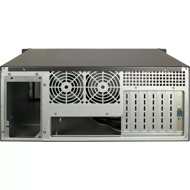 Serveru statīvs Inter-Tech 4U-4460 TFT melns 1x 120mm ventilators 5.25 collu HDD
