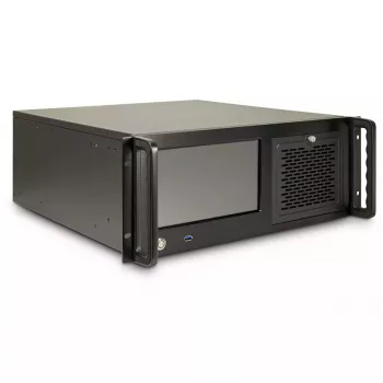 Serveru statīvs Inter-Tech 4U-4460 TFT melns 1x 120mm ventilators 5.25 collu HDD