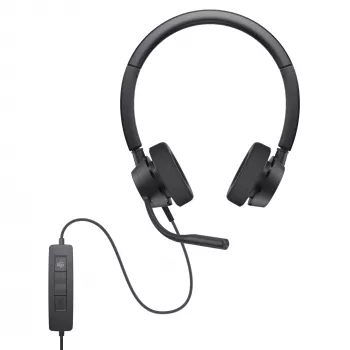 DELL Pro stereo austiņas - WH3022, vadu, birojam/zvanu centram, 96 g, austiņas, melnas