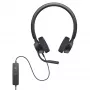 DELL Pro stereo austiņas - WH3022, vadu, birojam/zvanu centram, 96 g, austiņas, melnas