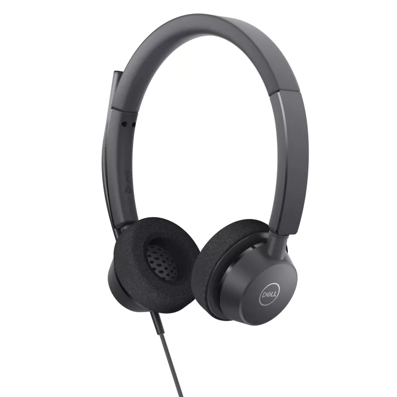 DELL Pro stereo austiņas - WH3022, vadu, birojam/zvanu centram, 96 g, austiņas, melnas