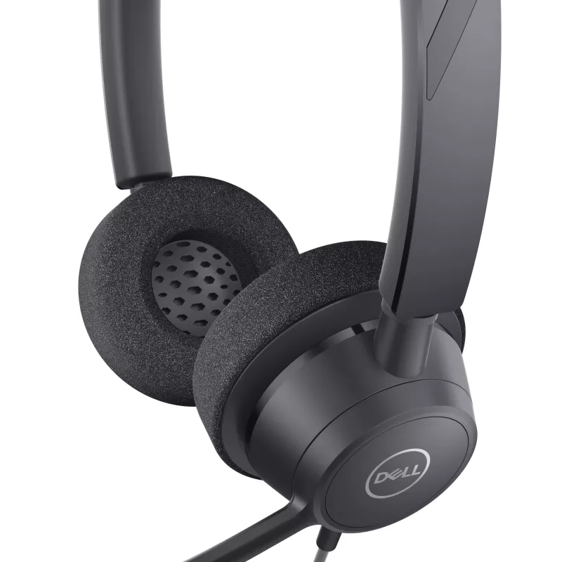 DELL Pro stereo austiņas - WH3022, vadu, birojam/zvanu centram, 96 g, austiņas, melnas