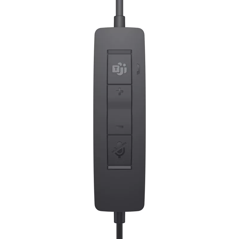 DELL Pro stereo austiņas - WH3022, vadu, birojam/zvanu centram, 96 g, austiņas, melnas