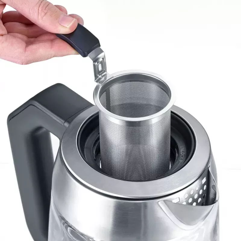 Elektriskā tējkanna Severin 1.7 L 3000 W Melna Nerūsējošais tērauds
