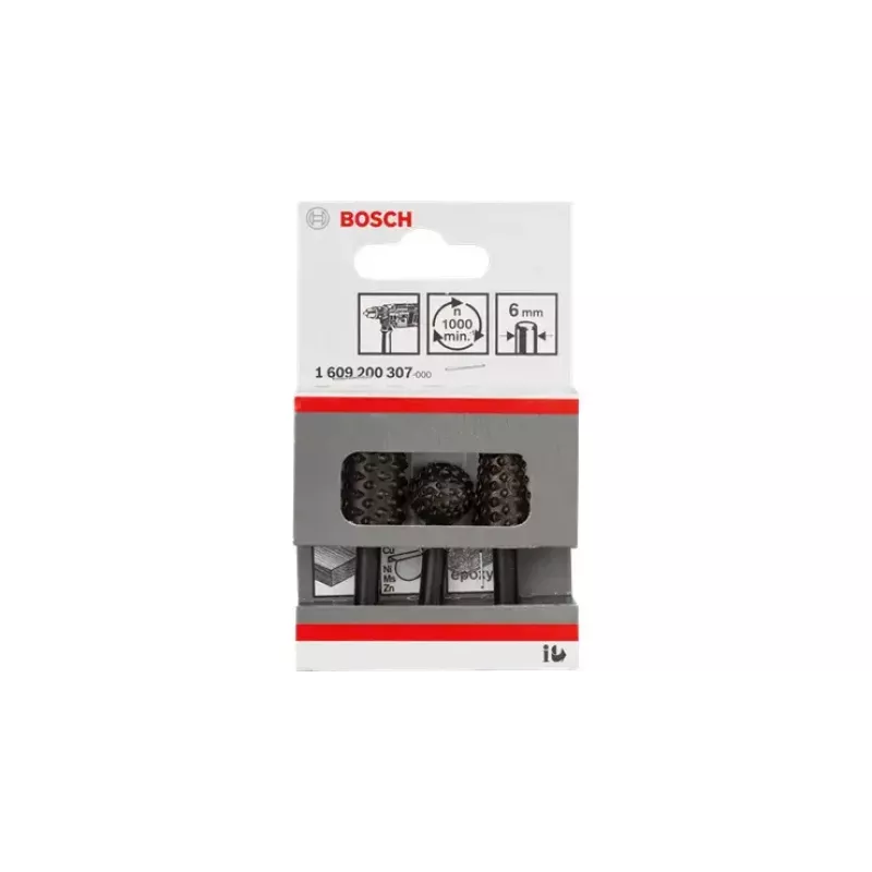 Bosch Freehand frēžu komplekts, 3 gab., darba garums 6,5 cm, kāta diametrs 6 mm