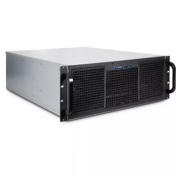 Server korpuss Inter-Tech 4U 40255 Rack Melns, Pelēks