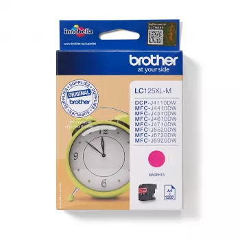Brother LC125XLM tintes kasetne 1 gab. Oriģināla Extra (Super) High Yield fuksīna