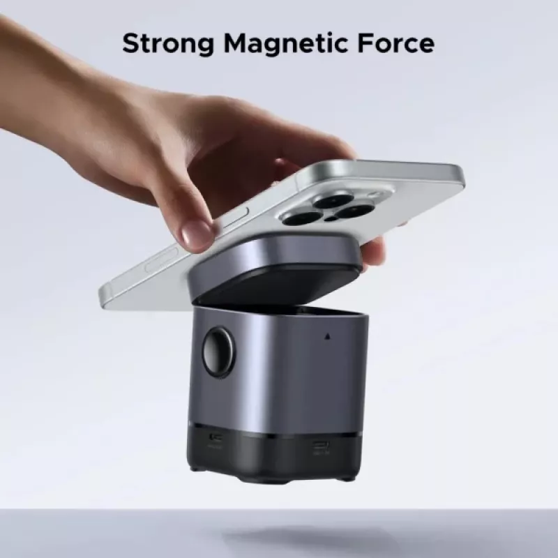 Lādētājs UGREEN 45775 — iekštelpu maiņstrāvas bezvadu ātrais lādētājs, universāls, 1× USB-C, melns/pelēks