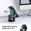 Lādētājs UGREEN 45775 — iekštelpu maiņstrāvas bezvadu ātrais lādētājs, universāls, 1× USB-C, melns/pelēks