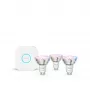 Philips Hue balta and colour ambience Essential starter komplekts: 3 GU10 viedās spuldzes (345 lm)