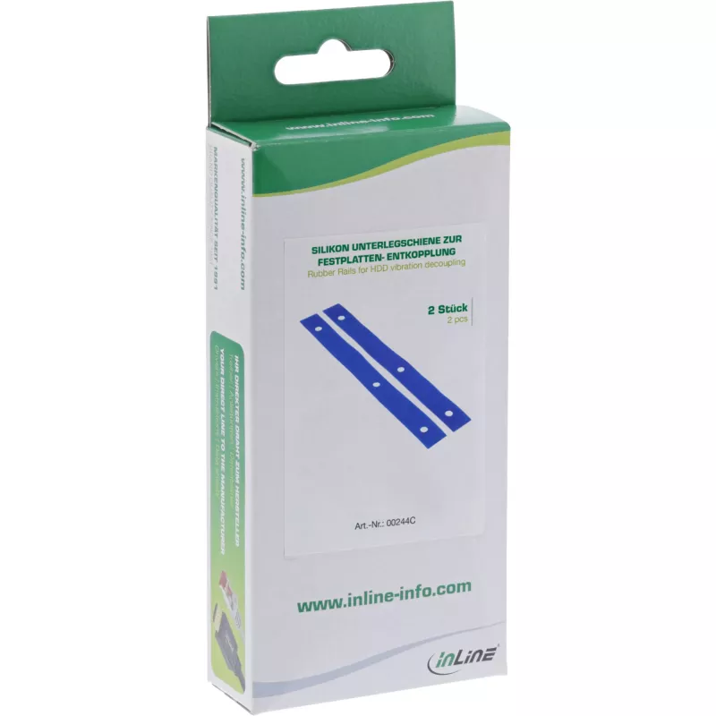 InLine gumijas sliedes cieto disku vibrāciju slāpēšanai, 2 gab. InLine 00244C