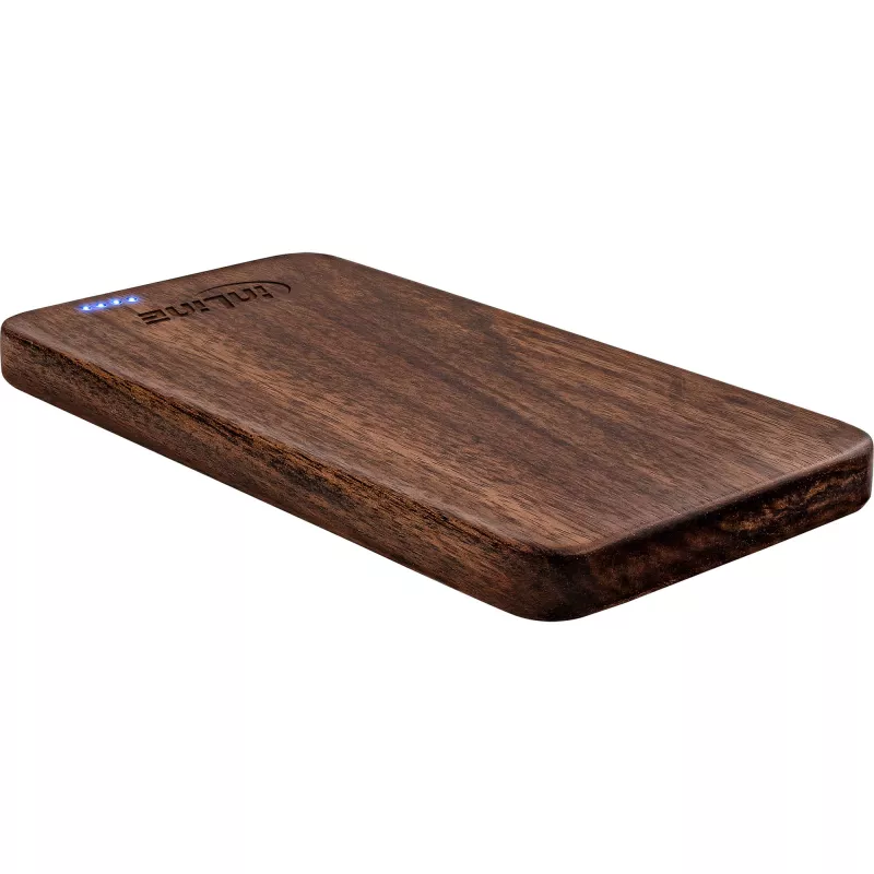 InLine woodplate, USB PowerBank 5.000mAh, ar LED, valrieksta koks
