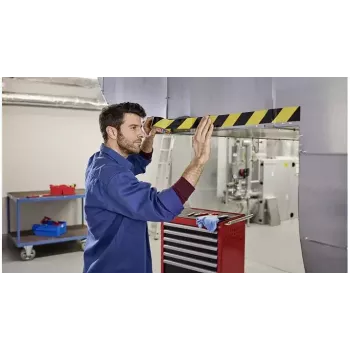 Barjeru lente TESA 58133 Melna Dzeltena 66 m