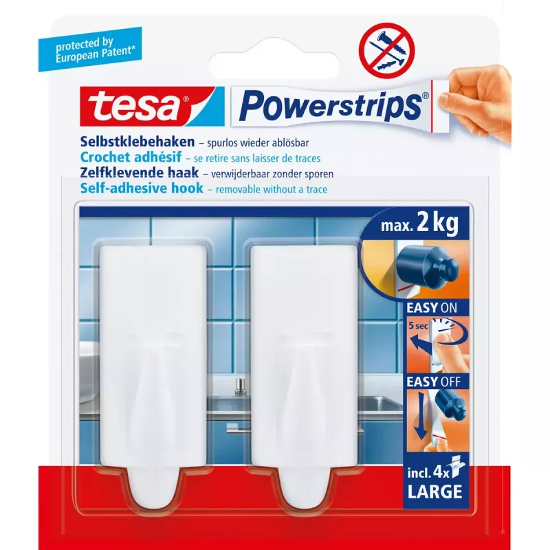 Universāls āķis Tesa Powerstrips Hooks Large TREND