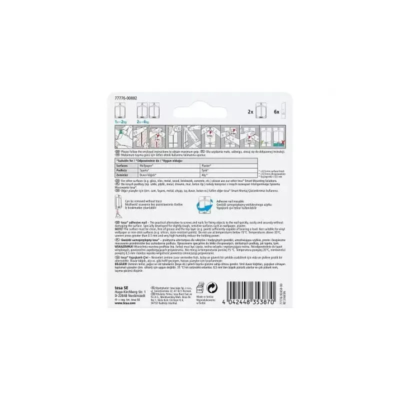 Utilitātes āķis TESA Adhesive Nail 77776-00000-00