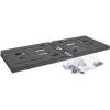 InLine 19 collu salokāms plaukts, 4U, 24-40cm dziļums, melns