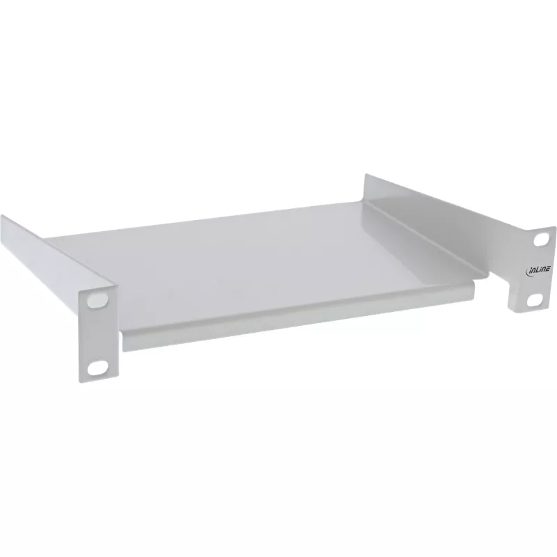 InLine 10 collu plaukts, 160 mm, 10 kg, 1 U, RAL 7035 pelēks