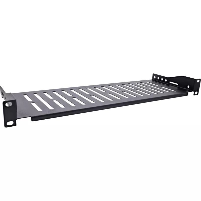 InLine 19 collu plaukts, 150mm, 10kg, 1U, RAL 9005 melns
