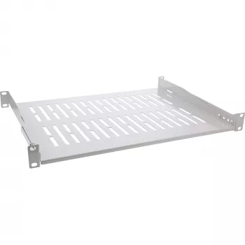 InLine 19 collu plaukts, 350 mm, 50 kg, 1U, RAL 7035 pelēks