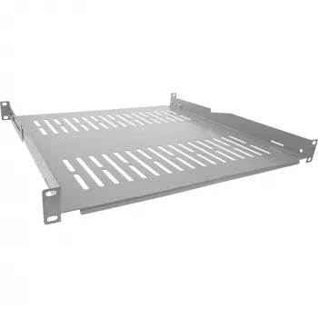 InLine 19 collu plaukts, 450 mm, 50 kg, 1U, RAL 7035 pelēks