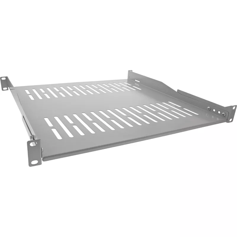 InLine 19 collu plaukts, 450 mm, 50 kg, 1U, RAL 7035 pelēks