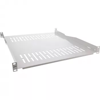 InLine 19 collu plaukts, 550 mm, 50 kg, 1U, RAL 7035 pelēks