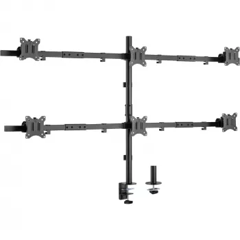 InLine galda kronšteins 6x TV / LED / TFT displejam līdz 81 cm 32 inch maks. 7 kg melns