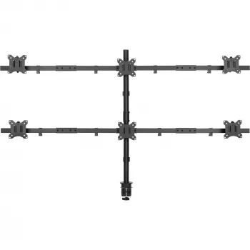 InLine galda kronšteins 6x TV / LED / TFT displejam līdz 81 cm 32 inch maks. 7 kg melns