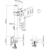 InLine galda kronšteins TV / LED / TFT displejam līdz 81 cm 32 collām, maks. 9 kg, melns