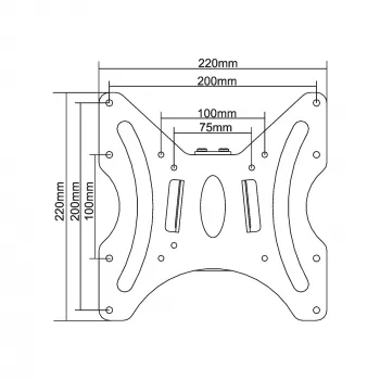 InLine sienas kronšteins TFT ekrāniem 58–107 cm (23–42 collas), maks. 30 kg