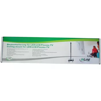 InLine plakanais un slīpais jumta kronšteins TFT / LED / plazmas televizoriem 32-55 collas, līdz 50 kg
