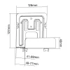 Pasīvais turētājs InLine 23152C multivides straumēšanas ierīcei 41-69 mm