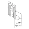 Pasīvais turētājs InLine 23152C multivides straumēšanas ierīcei 41-69 mm