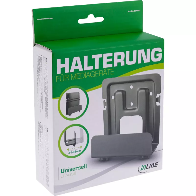 Pasīvais turētājs InLine 23152C multivides straumēšanas ierīcei 41-69 mm