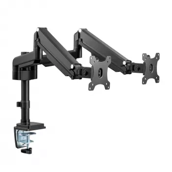 InLine galda stiprinājums ar pacēlāju, diviem monitoriem līdz 82cm (32 collas), 9kg