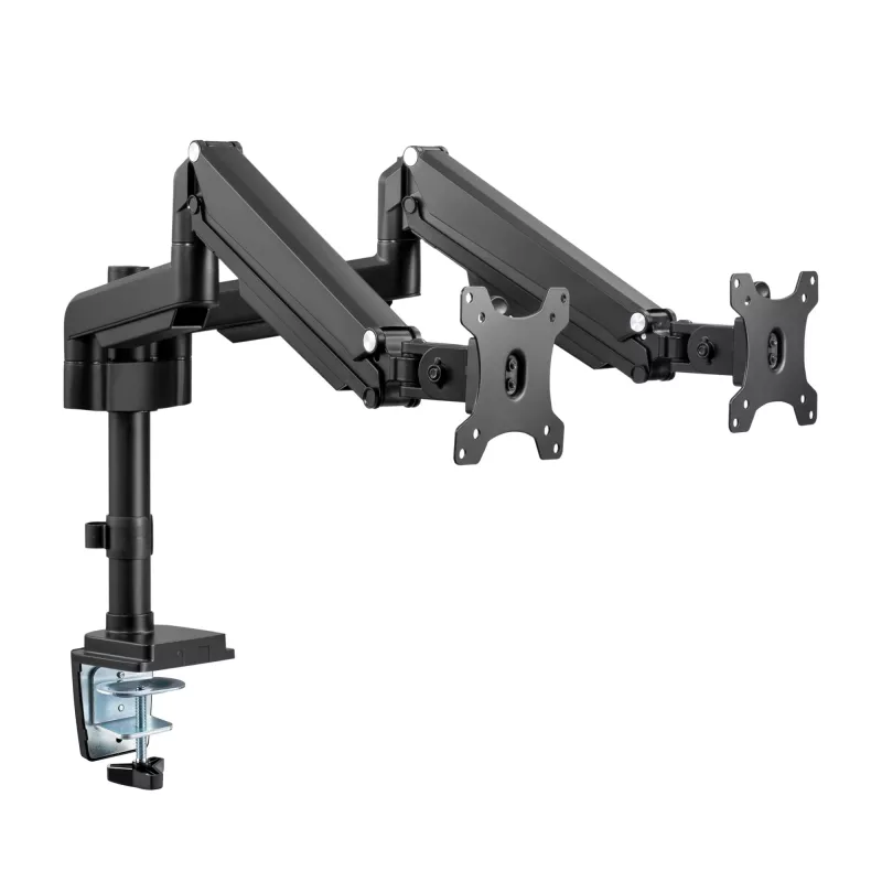 InLine galda stiprinājums ar pacēlāju, diviem monitoriem līdz 82cm (32 collas), 9kg