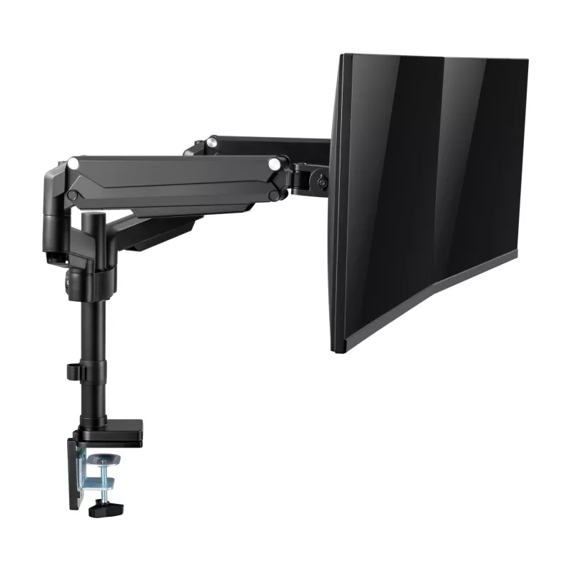 InLine galda stiprinājums ar pacēlāju, diviem monitoriem līdz 82cm (32 collas), 9kg