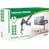 InLine galda stiprinājums ar pacēlāju, diviem monitoriem līdz 82cm (32 collas), 9kg