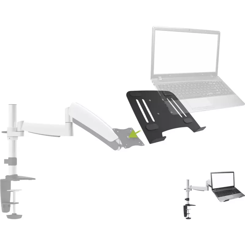 InLine piezīmjdatora stiprinājums/turētājs ar VESA 75 adapteri