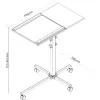InLine ratiņi piezīmjdatoram un projektoram, augstums 70–90 cm